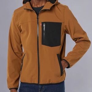 Levi's Men's Water-Resistant Soft Shell Active Hooded Jacket LARGE